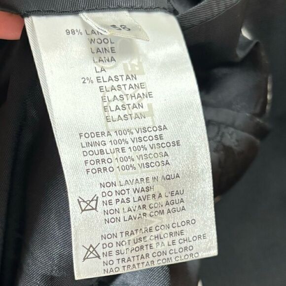 Versace Wool Black Blazer Size 44L - Picture 11 of 11